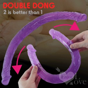 DOUBLE DONG 果凍老二型雙頭龍﹝超柔軟45cm﹞