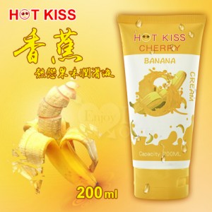 HOT KISS‧香蕉 熱戀果味潤滑液 200ml﹝可口交、陰交、按摩...﹞