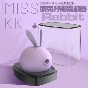 萌兔Rabbit 秒潮吮吸矽膠震動器-紫(特)	 			*