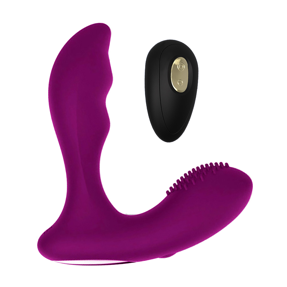 男女雙用無線遙控後庭肛塞前列腺按摩器(紫色)