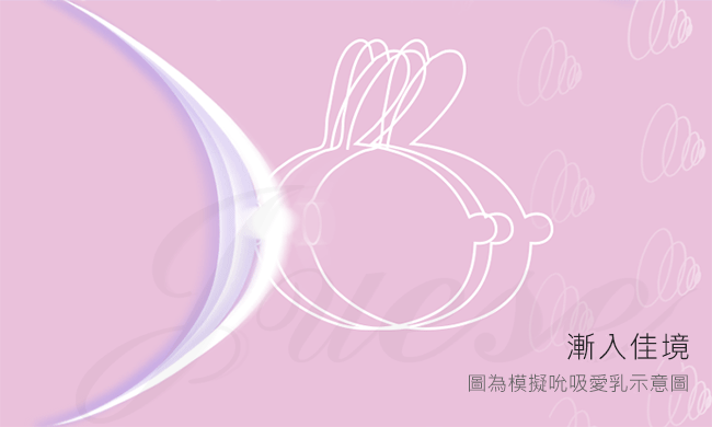 萌兔Rabbit 秒潮吮吸矽膠震動器-紫(特)	 			*