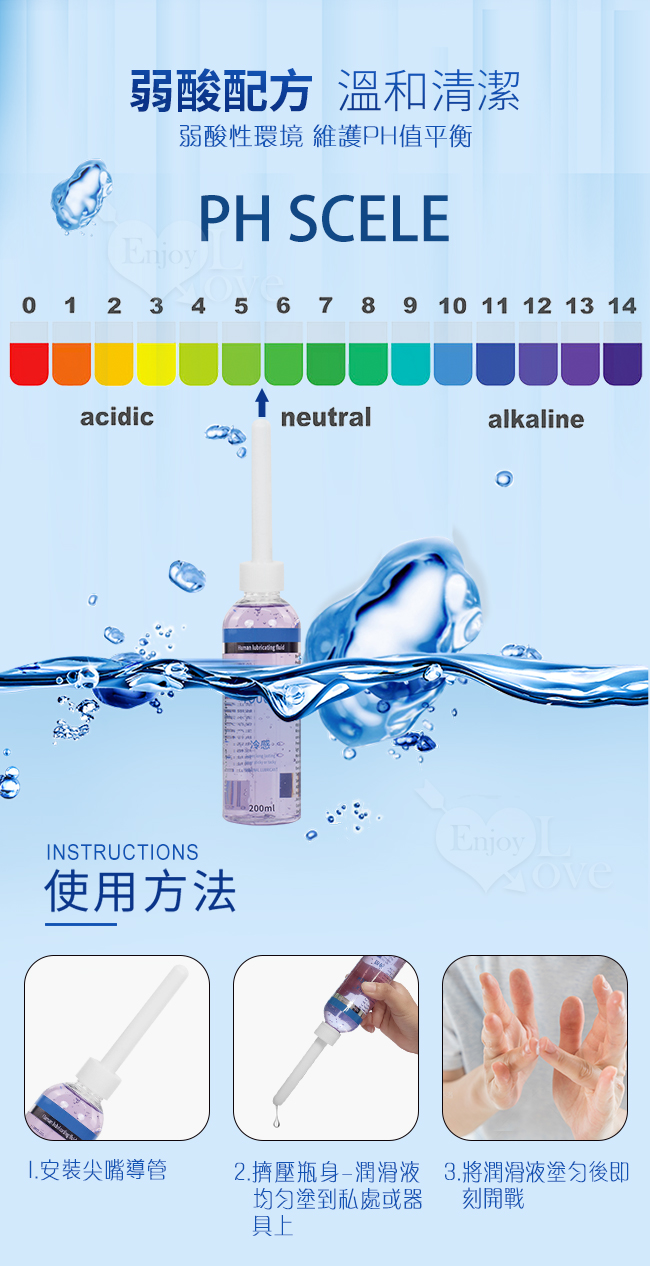 Silk Touch ‧ HOL KISS 冰感型 溫和保濕水溶性人體潤滑液 200ML 帶尖嘴導管