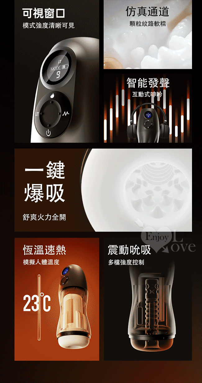 日本Drywell【涉い井】AC02 星球引力AI智能吮吸電動飛機杯﹝9頻收縮吸吮X9頻震憾+液晶螢幕顯示+一鍵爆發+恆溫+語音耳機+USB充電﹞