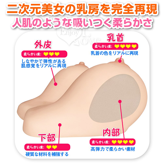 日本NPG ‧ 豊乳【釣鐘型】二次元人肌感觸 美女の乳房完全再現﹝2150g﹞