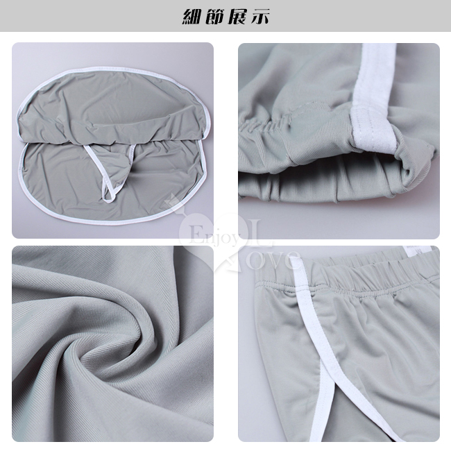 【AIBC】愛愛男同 ‧ 絲滑兩片式內丁字設計情趣褲﹝白 XL﹞
