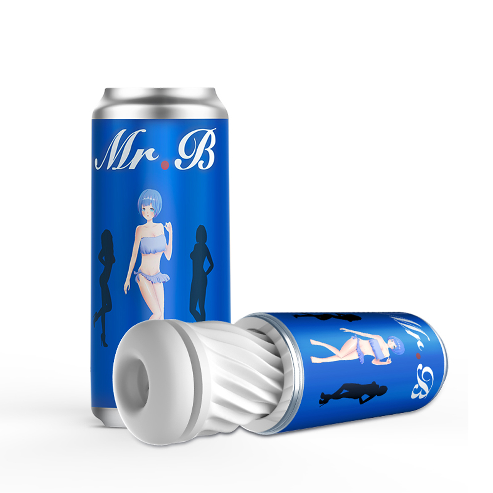 MR.B真空吸吮柔軟Q彈飛機杯可樂杯(SPA-藍色)