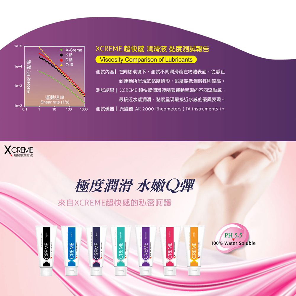 X-CREME 超快感水溶性潤滑液系列 蘆薈潤滑液100ml