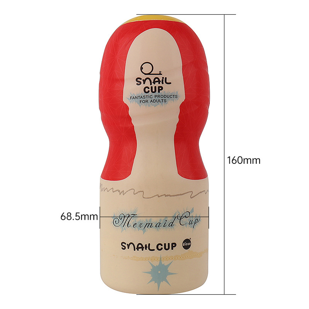 Snail蝸牛飛機杯 肉感包裹氣壓夾吸飛機杯(紅色陰交款)