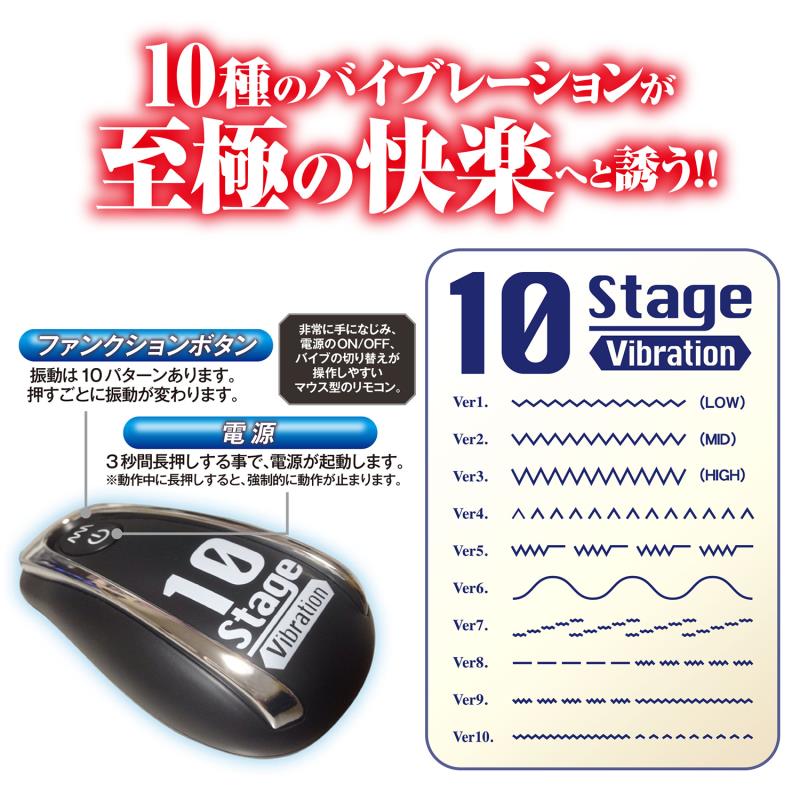 日本 LOVE FACTOR SECRET PLUG MASTER POWER 10頻後庭刺激震動器 Ver.1